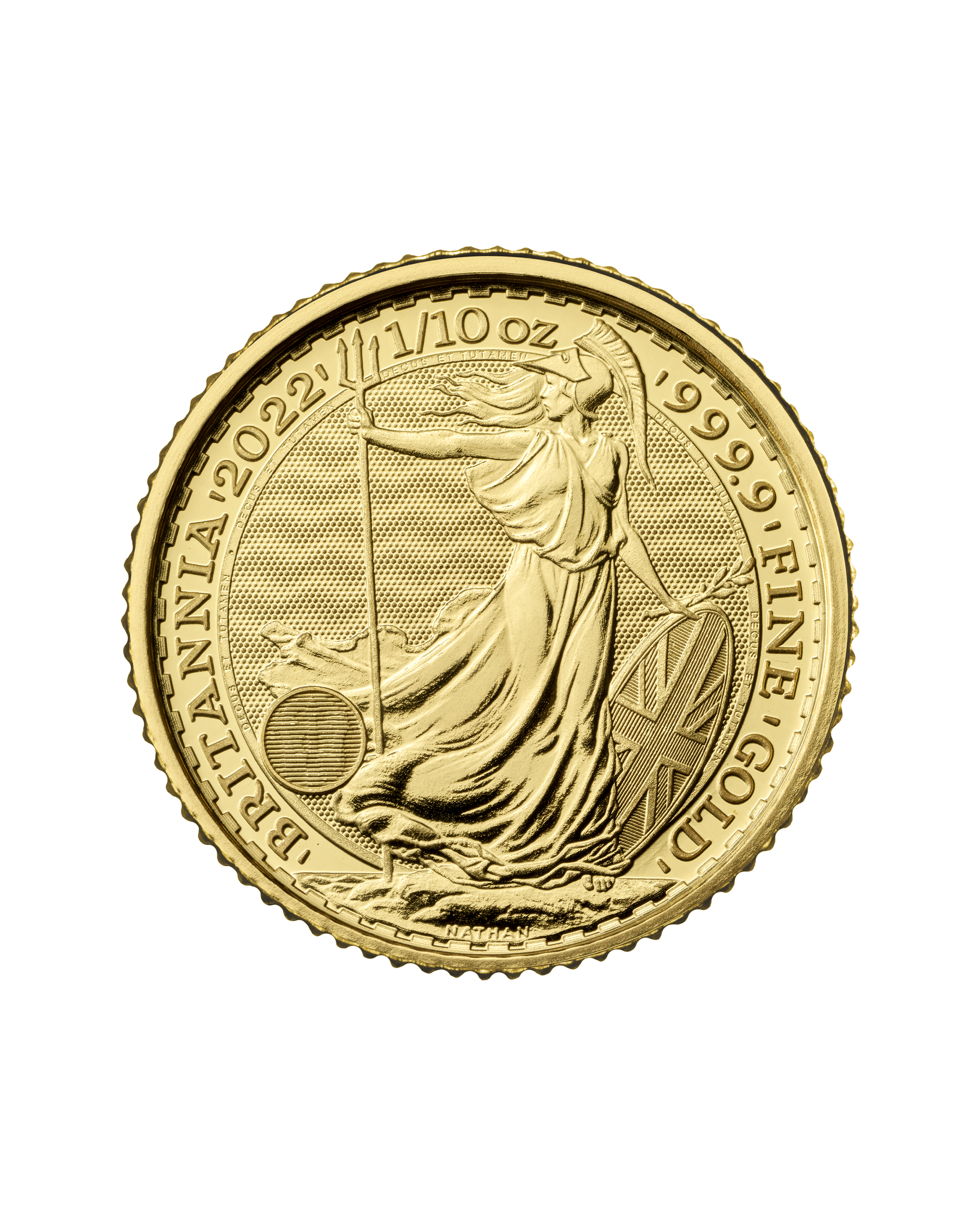 2022 Britannia One Tenth Ounce Gold Coin